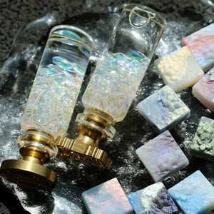 Benutzerdefiniertes Wachssiegel-Stempelset, Wachssiegel-Stempelset, flüssigkeitsgefüllter Stempelgriff, DIY Handwerk, individuelles Geschenk für sie, Hochzeitsgeschenk, Geschenkideen, stationär