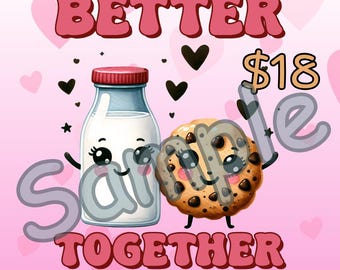 Milk and Cookies 15 line bingo board, Pro. board, Themed Bingo Boards, One price buy in