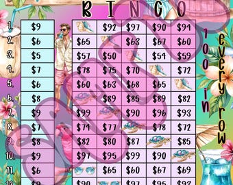 100 Beach Please Bingo, 15 Line Bingo Board, Bingo, Pro. Bingo, Bingo Board, PYP Bingo, IER Bingo
