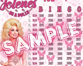 300 Dolly IER Bingo, 15 line bingo board, PYP Bingo, Pro. board, BNO boards, ier Board