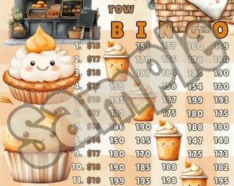 200 Cute Food ier Bingo, 15 Line Bingo Board, Bingo, Pro. Bingo, Themed Bingo Boards, PYP Bingo, IER Bingo