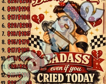 Badass 15 line bingo board, PYP Bingo, Pro. board, Bingo Boards, Bingo