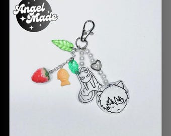 Fruits Basket Kyo Anime Keychain with Resin / Phone Charm