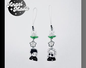 Jujutsu Kaisen Geto Gojo Matching Anime Keychain with Resin / Phone Charm