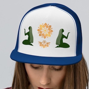 Godin-truckerhoed: goddelijke vrouwelijke mandala, spirituele pet
