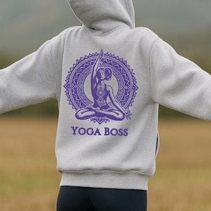 Yoga Boss Zip-Up Hoodie: Sacred Geometry, Spiritual Streetwear