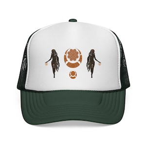 Earth Star Goddess Trucker Hat, Divine Feminine Trucker Cap, Celestial Festival Hat, Goddess Baseball Cap, Unique Bohemian Hat, Cosmic Gift
