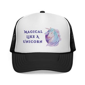 Magical Unicorn Trucker Hat: Girls Empowerment Gift