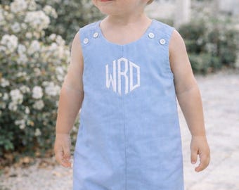Boys Monogrammed Jon Jon