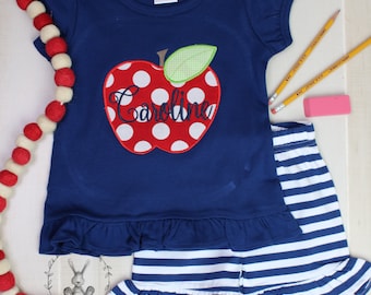 Back to School Apple Shirt or Outfit