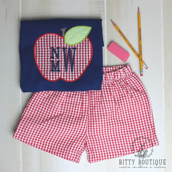 Back to School Apple Outfit - Etsy