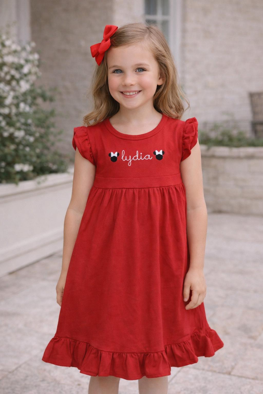 Minnie Mouse Smocked Dress - Etsy
