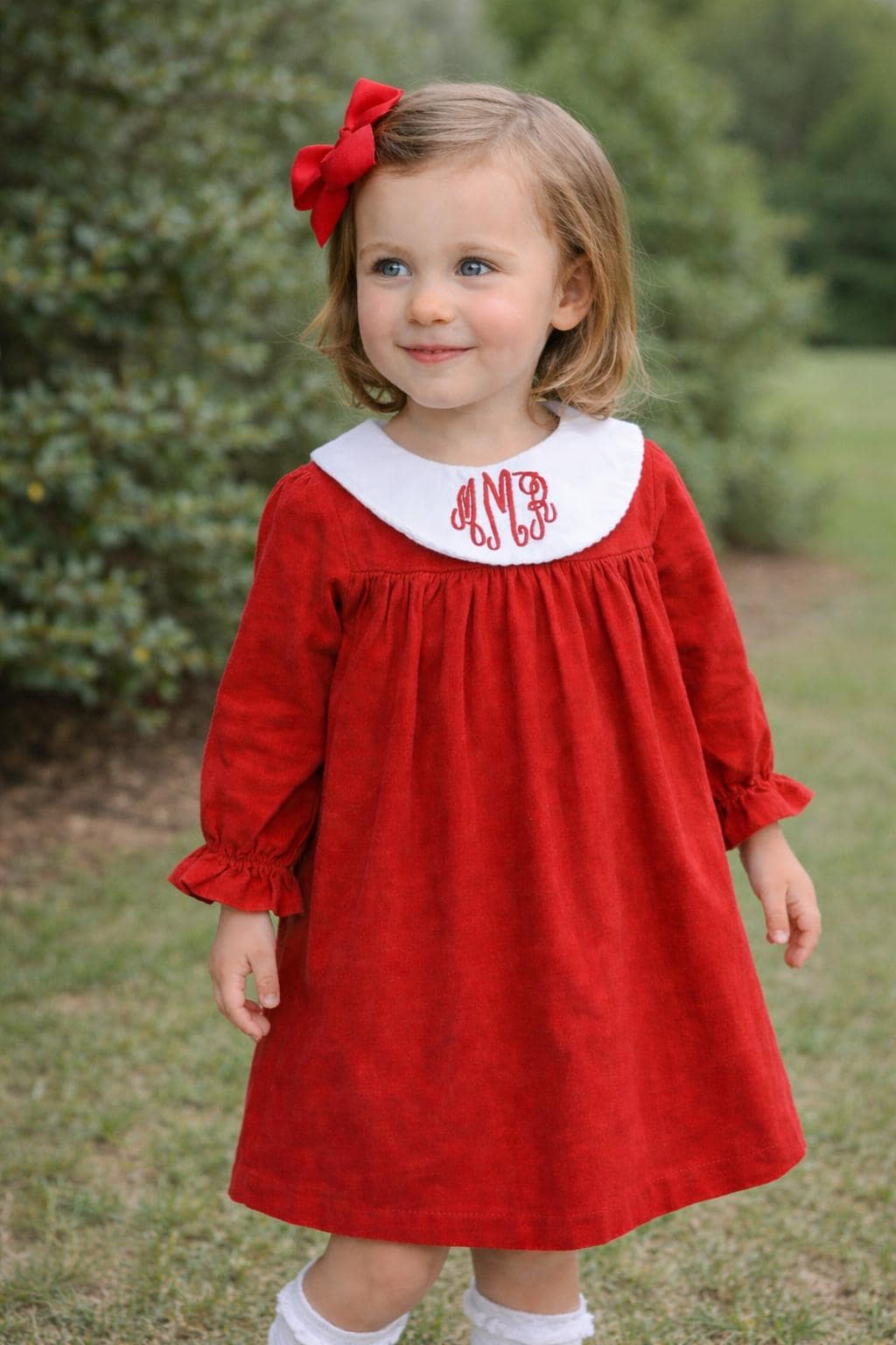 Corduroy Red Christmas Dress - Etsy