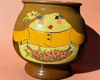Ardan Crafts Ceramic Bowl, ręcznie malowana figurka kwiatowa, błyszcząca ceramika artystyczna