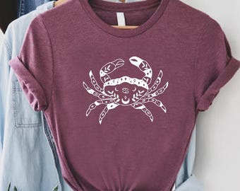 Cancer Zodiac Shirt, Minimal Horoscope Tee, Cancer Season Graphic Tshirt, Astrology Birthday Gift, Aesthetic Star Sign Shirt, Water Sign Top