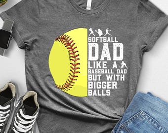 Father's Day Tshirt, Proud Softball Dad Gift, Funny Softball Player Gift, Birthday Tee for Fathers, Sports Dad Shirt, Softball Lover Tshirt