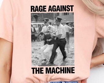 Bernie Sanders,Fight Oligarchy Tour Shirt, Rage Against The Machine Shirt, Political Activism Shirt, Resistance Shirt, 1963 Arrest Photo Tee