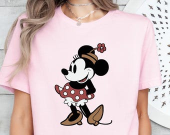 Disney Classic Minnie Mouse Pose Shirt, Retro Minnie Mouse Shirt, Disneyland Minnie Shirt, Vintage Disney Shirt, Disneyland Holiday Shirt