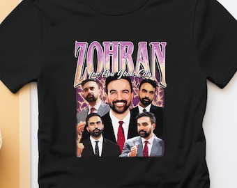 Zohran Graphic Shirt, Progressive Election Shirt, Zohran Mamdani Photo Tee, NYC Politics Streetwear,  NYC Mayor Zohran Shirt, 2026 New York