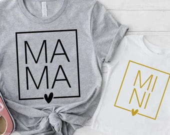 Matching Mama and Mini Shirts, Best Gifts for Moms, Mother's Day Matching Shirt, Mama Baby Outfit, Mothers Day Gift, Mama Mini Matching Tees