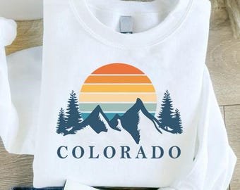 Vintage Colorado Sweatshirt, Colorado Mountain Shirt,Colorado Vacation Tee,Camping Shirt,State Sweater, Colorado Crewneck, Nature Lover Gift