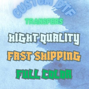 Ready To Press Transfers, DTF Transfer, Custom Heat Transfer,Full Color Custom DTF Print, High Quality,Wholesale Dtf Print, Direct To Film