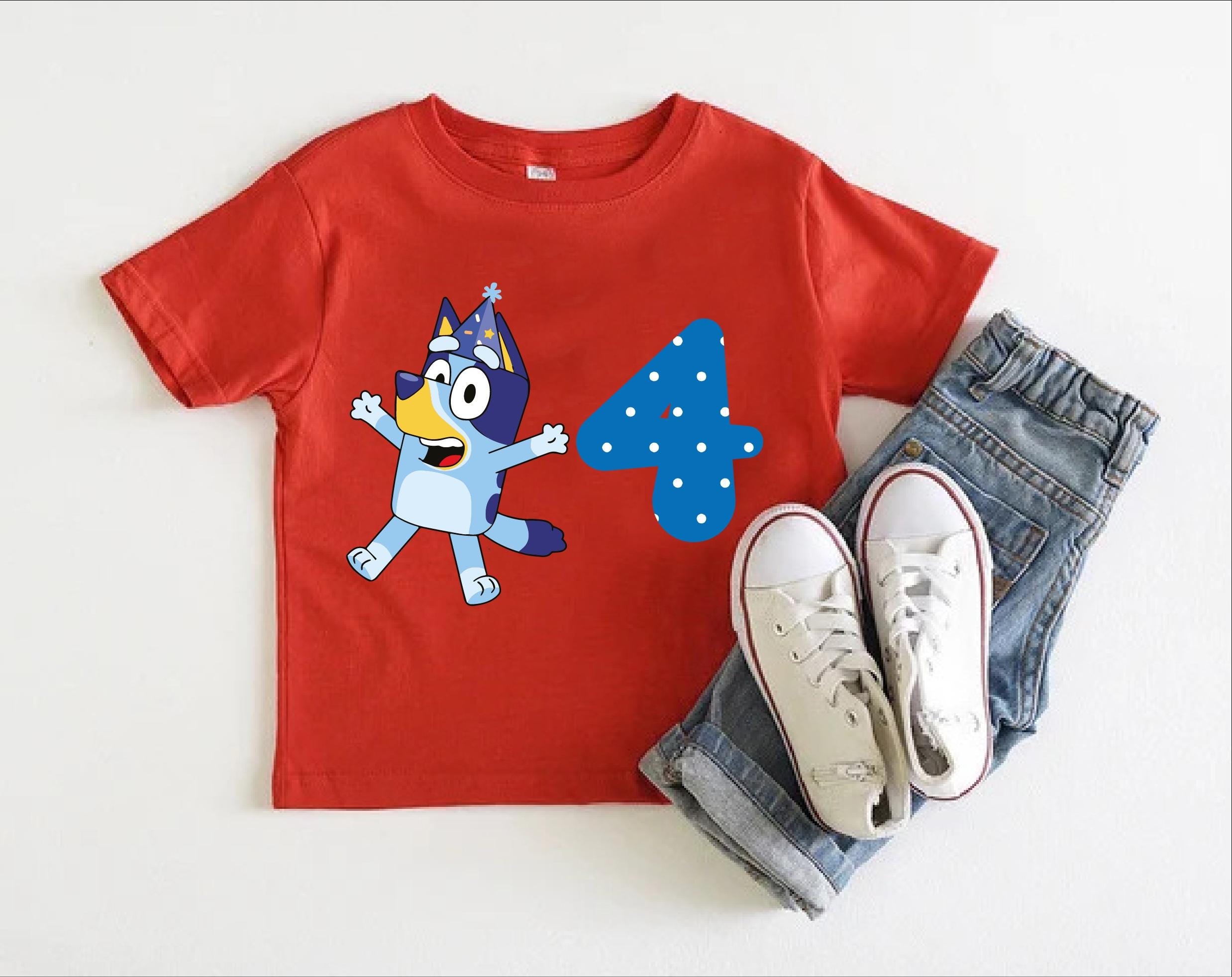 Custom Blue Dog Age Shirt