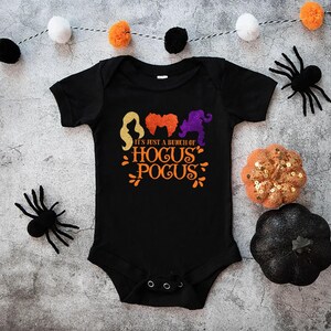 Sanderson Sisters Tshirt, It's Just a Bunch of Hocus Pocus Shirt, Girls Halloween Party Shirts, Hocus Pocus Tee, Womens Halloween Gift Shirt afbeelding 6