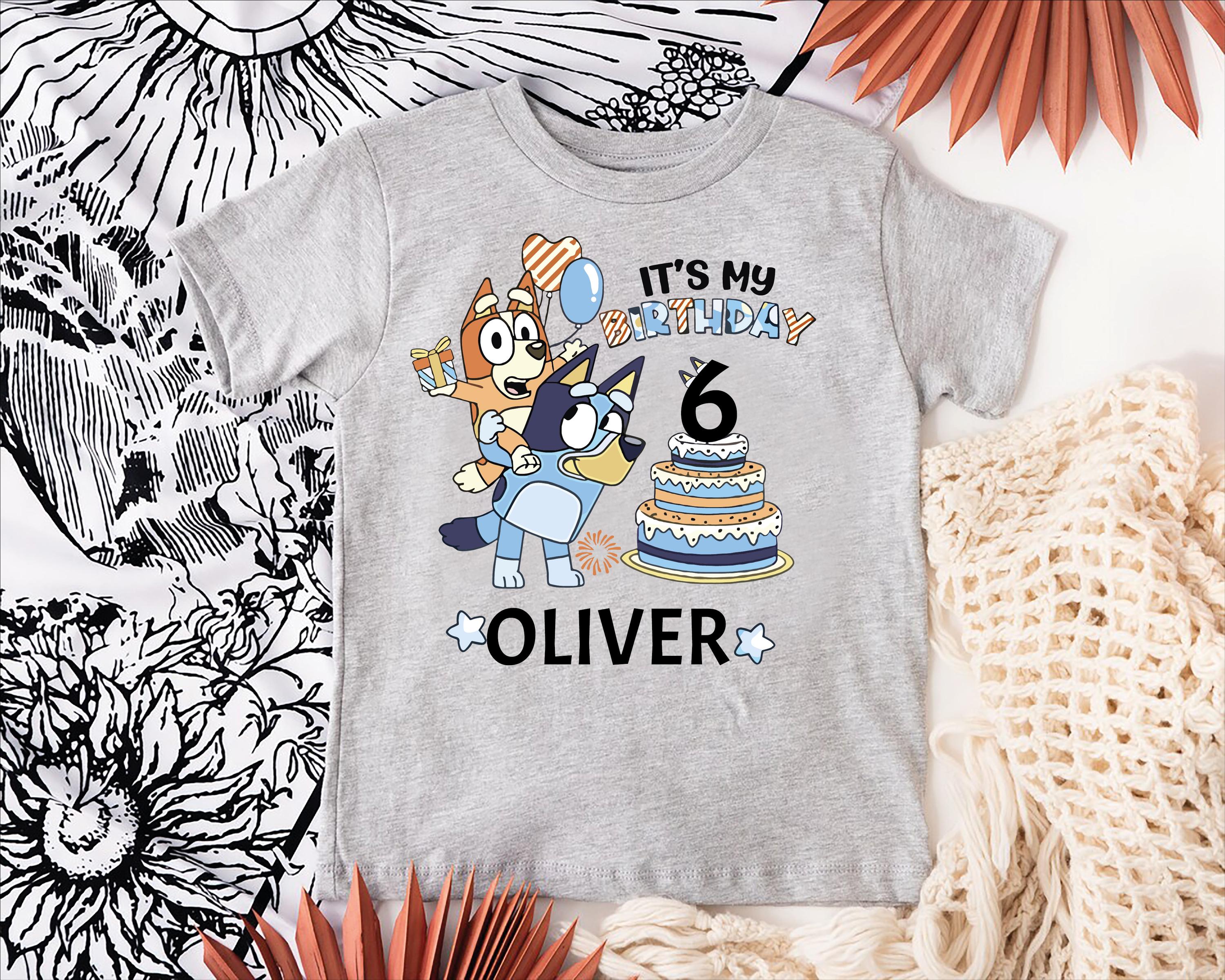 Bluey 6th Birthday Shirt