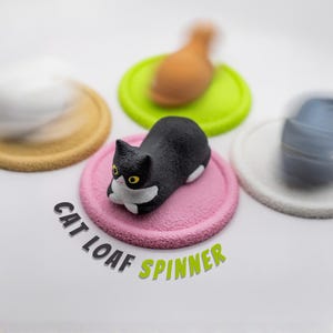 Cat Loaf Spinner: Customizable Fidget Toy - Cat Lover Gift