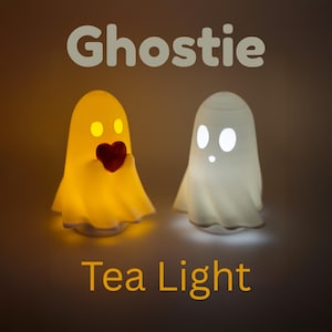 Mini Ghost Tealight | Cute Spooky Desk Lamp | Cozy Night Light for Halloween & Everyday Decor
