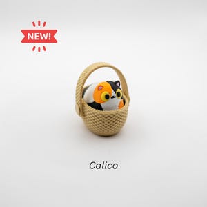 Cat Basket Clicker Fidget Toy – Customizable Cute Desk Clicker – Kawaii Cat in Basket – Stress Relief Cat lovers Gift image 7