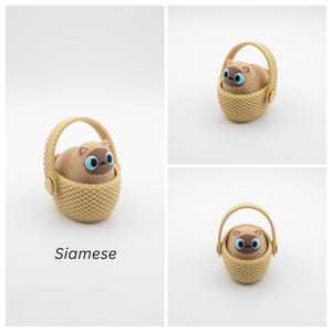 Cat Basket Clicker Fidget Toy – Customizable Cute Desk Clicker – Kawaii Cat in Basket – Stress Relief Cat lovers Gift image 9
