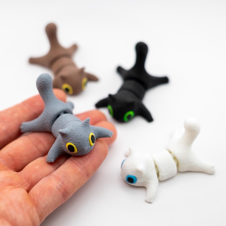 Flexi Cat Desk Fidget Toy: Adorable Cat Lover Gift image 1