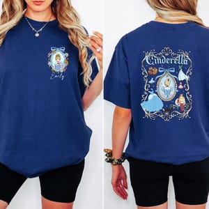 Custom Cinderella Disney Princess Shirt, Personalized Cinderella Tee with Name, Magic Kingdom Trip Shirt, Princess Cinderella gift for her