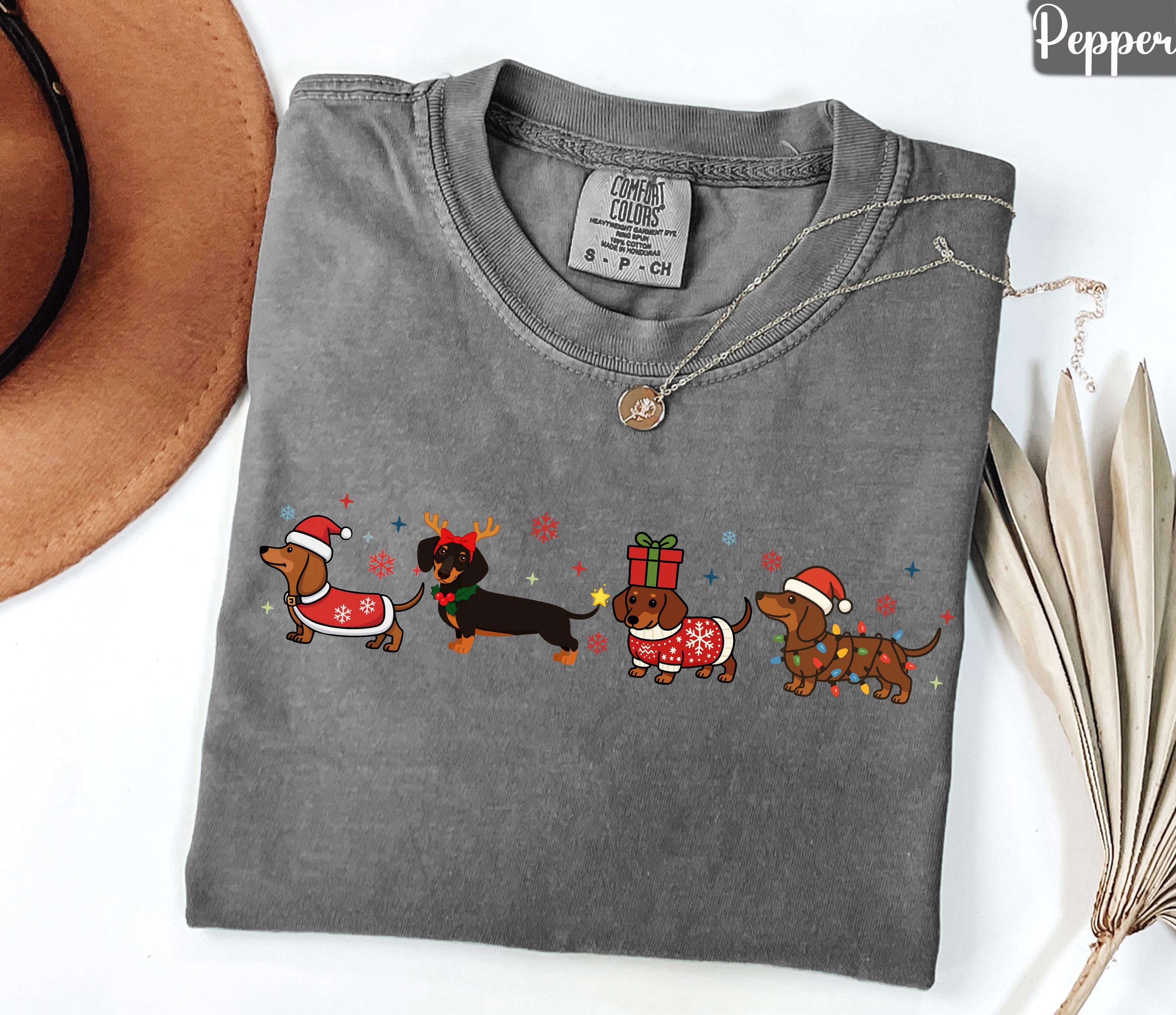 Dachshund Dashing Primark Dachshund Through The Snow Dog Xmas Shirt