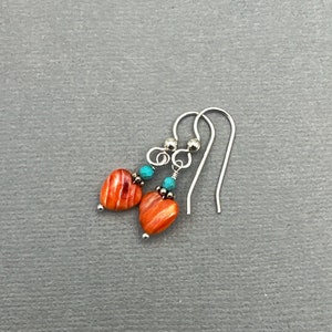 Jay King Orange and Red Spiny Oyster Shell Necklace