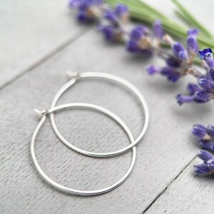 Grote zilveren oorringen | Massief 925 sterlingzilver | Hypoallergene lichtgewicht sieraden afbeelding 13