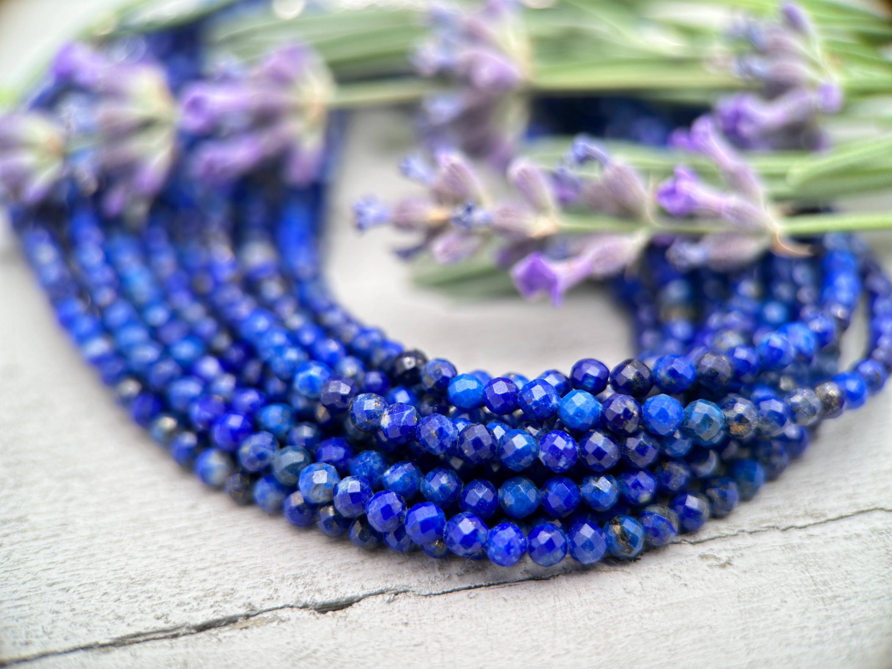 Stunning Natural Lapis Lazuli Beaded Necklace - 6mm To 12mm Blue Round Gemstone Choker, Perfect For Weddings & Anniversaries