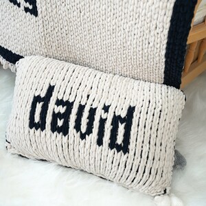 Fleece Boucle Personalized Baby Pillow, Custom Throw Pillow, Baby Shower Gift, Newborn Gift, New Mom Gift, Crib Name Pillow, Baby Gift Idea