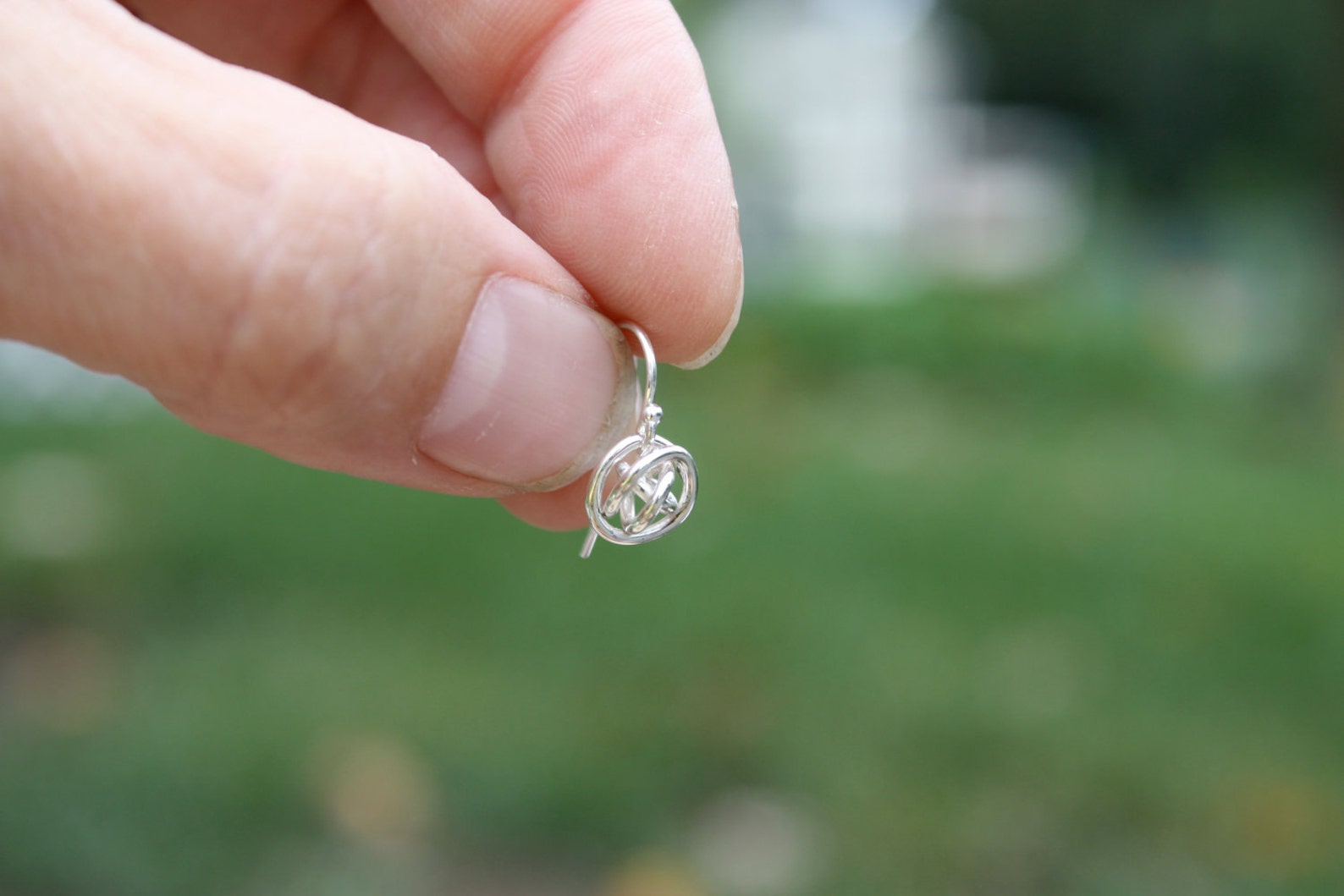 Knot of Sterling Silver. Tumbleweed Earrings. Mini Tiny Small Etsy