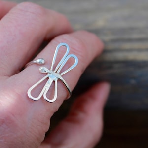 Dragonfly Ring. Two styles to choose from. Landed on finger look or Wrapped around finger style. Both are beautiful and make a great gift