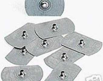 50 Rectangle 33 mm x 19 mm Candle Wick Tabs Sustainer Bases FREE SHIPPING