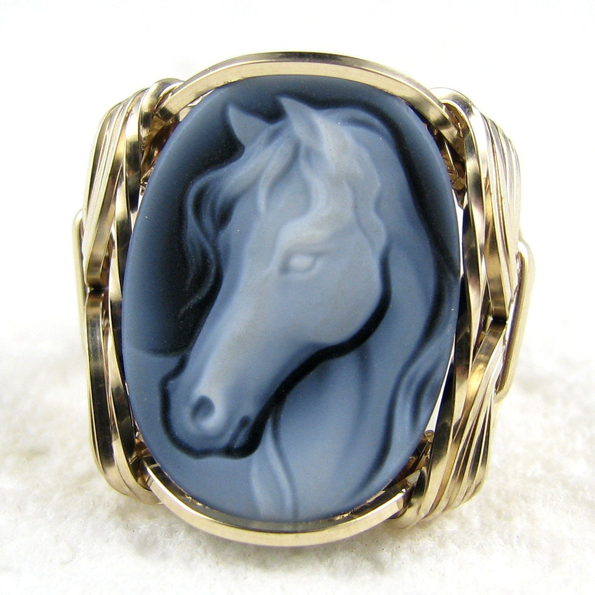 Horse on sale cameo ring