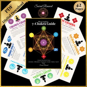 Le guide complet des 7 chakras PDF | Cristaux, mudras, affirmations et mots-clés