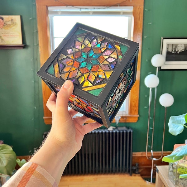 Glass Mosaic Light Box Etsy