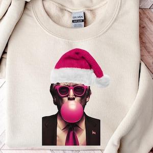 Christmas Donald Trump Bubble Gum Shirt, Vote For Trump Christmas Shirt, Funny Donald Trump Shirt, Santa Trump Shirt, Republican Christmas