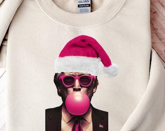 Christmas Donald Trump Bubble Gum Shirt, Vote For Trump Christmas Shirt, Funny Donald Trump Shirt, Santa Trump Shirt, Republican Christmas