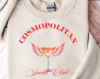 Cosmopolitan Social Club Shirt, Cosmopolitan Shirt, Cocktail Shirt, Drinker Shirt, Cocktail Lover, Bachelorette Shirt, Party Shirt