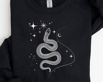 Reputation Snake Shirt, Snake With Stars Shirt, Night Sky Celestial Shirt, Snake Sweatshirt, Celestial Star Shirt, Music Fan Shirt